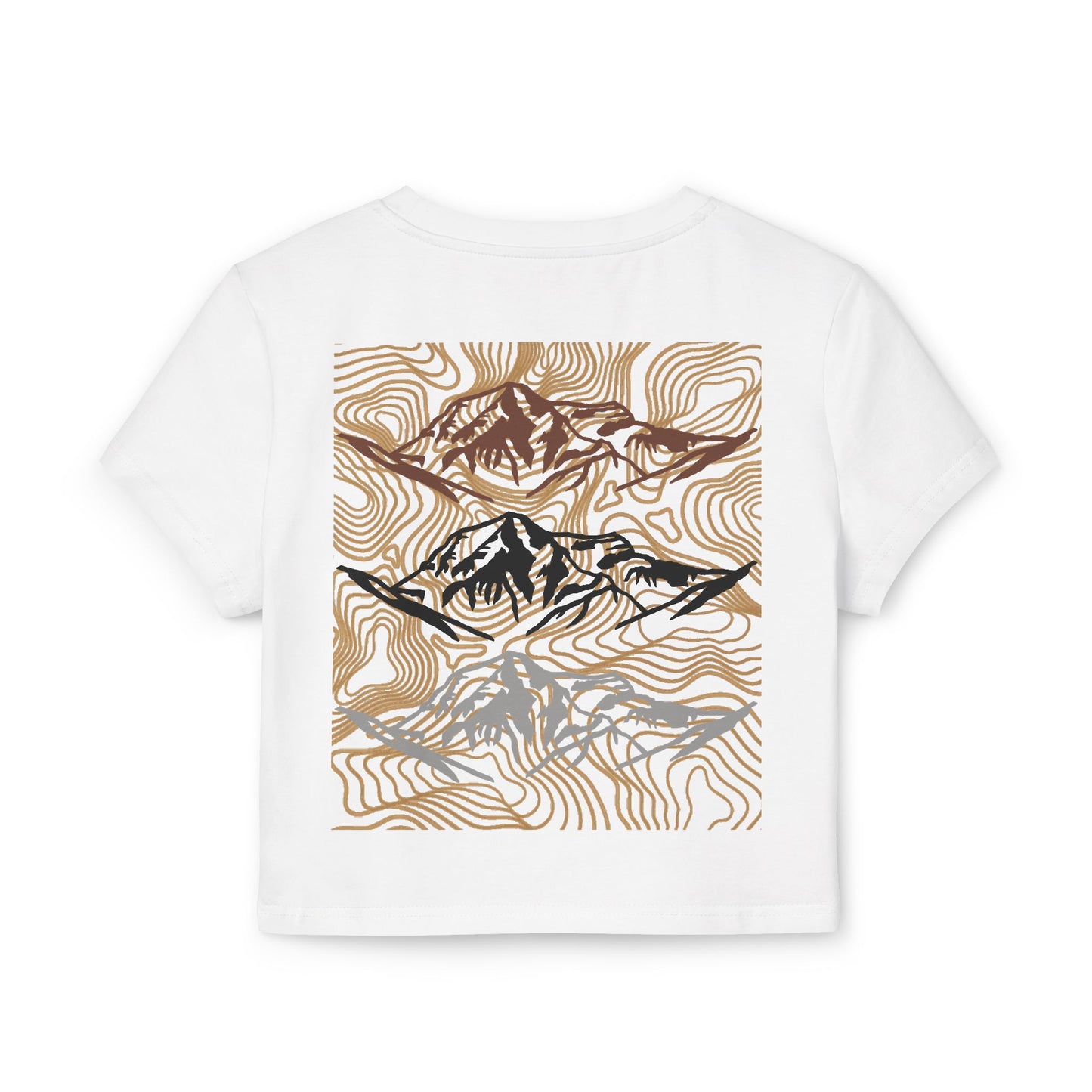 Adventure-Themed Women's Baby Tee - Highmark Brewing Graphic